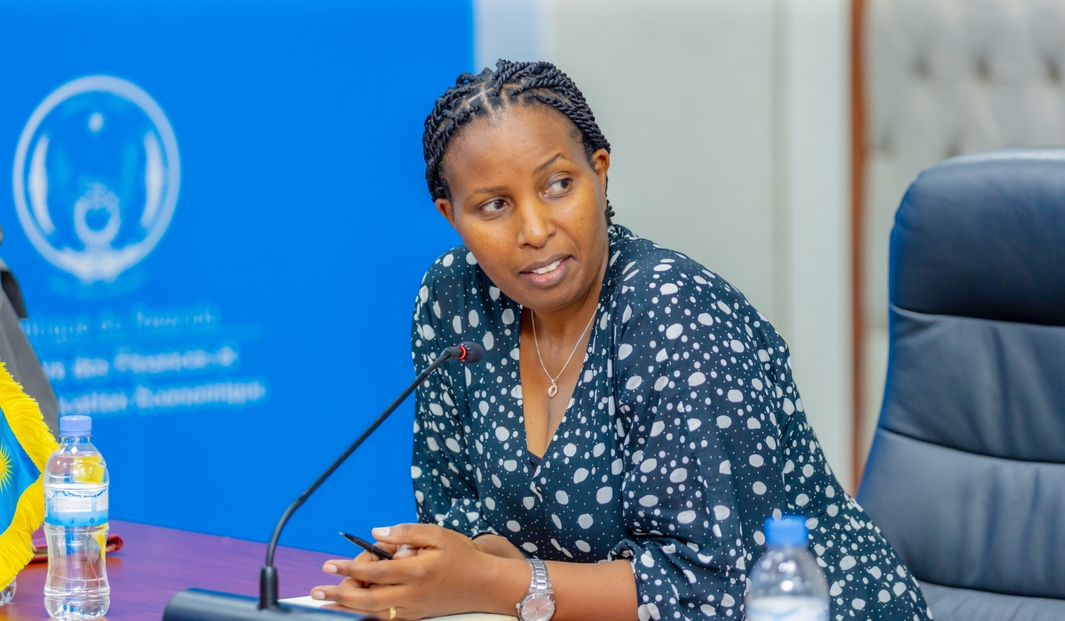 Juliet Kabera, the Director General of the Rwanda Environment Management Authority (REMA) speaks during the signing ceremony in Kigali on Wednesday, December 18. Courtesy