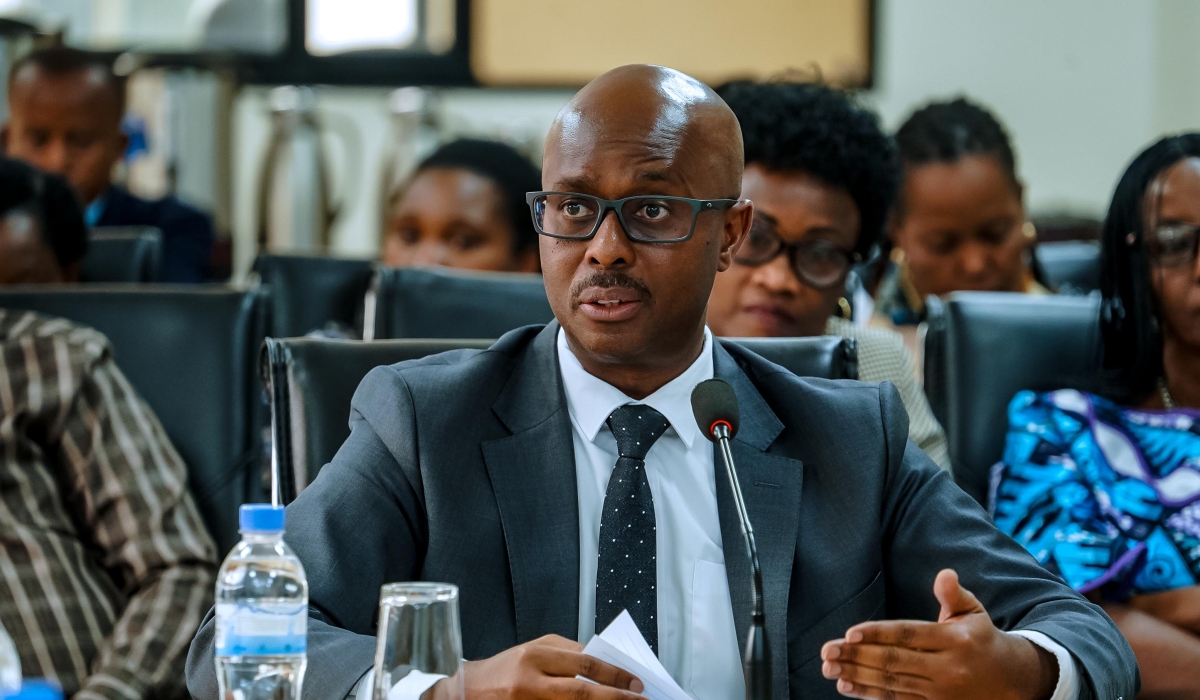 Yusuf Murangwa, the Minister of Finance and Economic Planning addresses members of the National Consultative Forum of Political Organisations during the General Assembly on Thursday, December 19. Courtesy