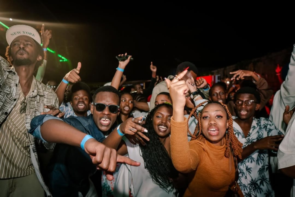 Revelers enjoying the vibes at Beats & Degrees by Groove Kigali. The fun continues this Saturday with a party bus to Party on the Hills. COURTESY