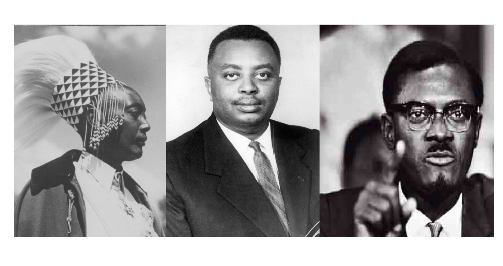 Rwandan King Mutara III Rudahigwa, Burundi&#039;s Prince Louis Rwagasore and Congo&#039;s Patrice Lumumba. Courtesy