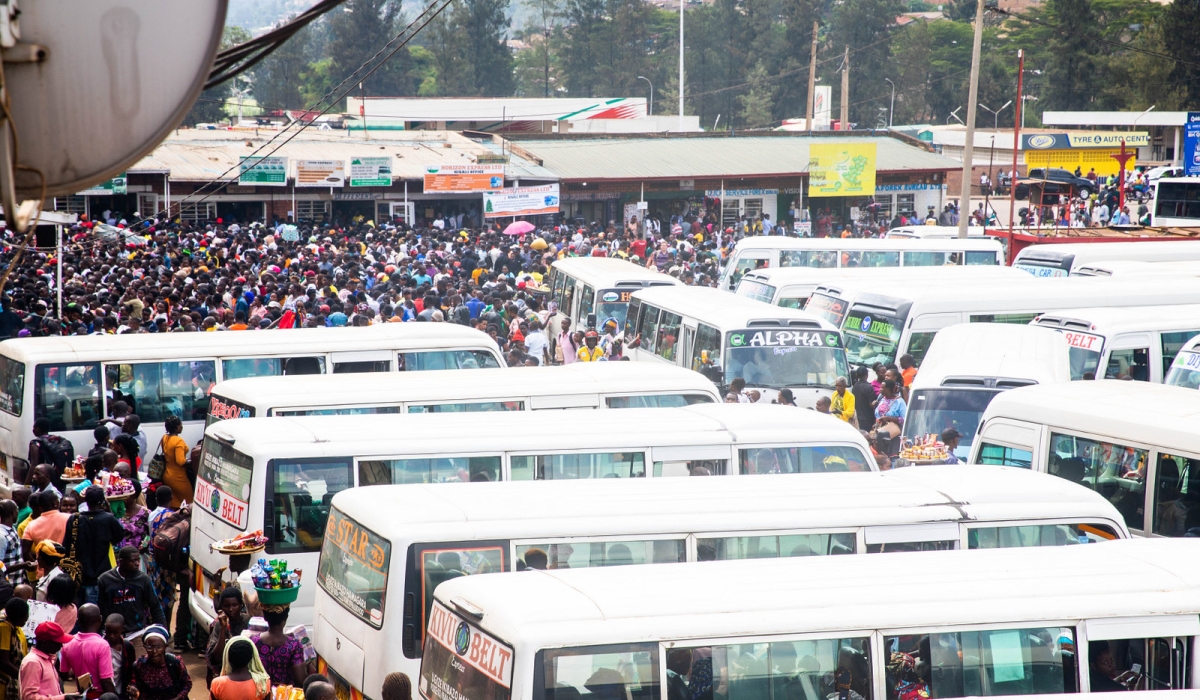 Passengers at Nyabugogo Bus terminal on their way to join their families upcountry for festive season celebration. Craish Bahizi