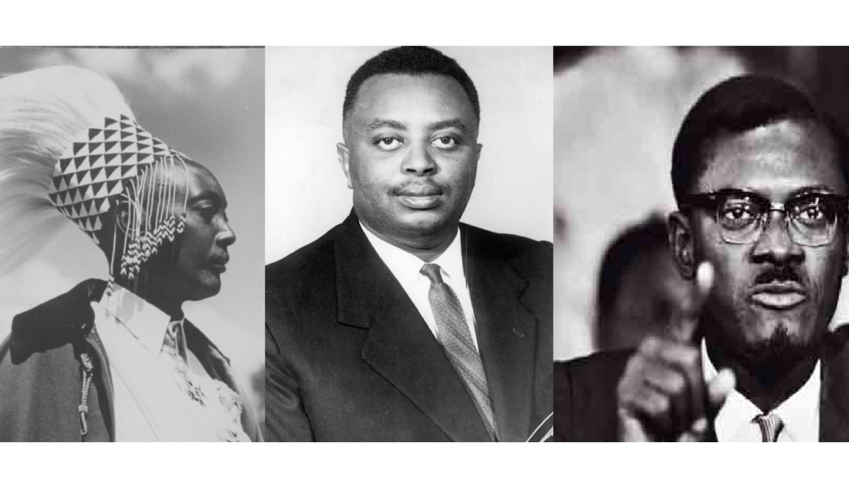 Rwandan King Mutara III Rudahigwa, Burundi&#039;s Prince Louis Rwagasore and Congo&#039;s Patrice Lumumba. Courtesy