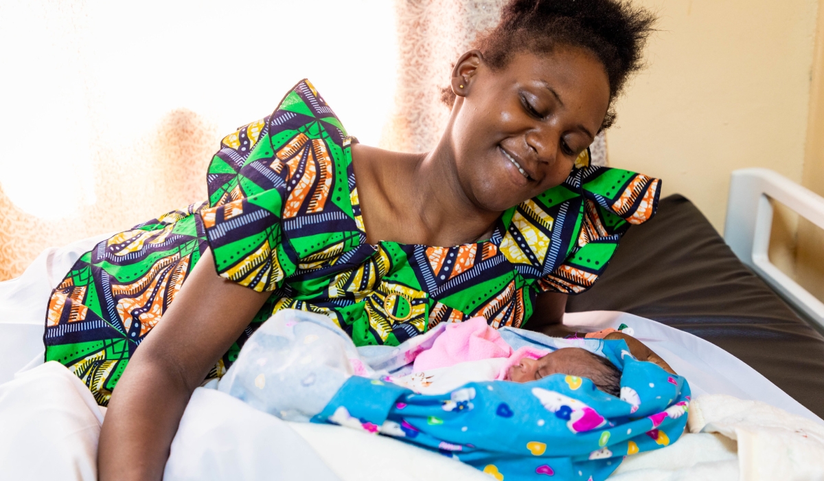 Aline Iradukunda, 22, delivered her first born, a boy, at Kacyiru Hospital, on Wednesday, December 25.