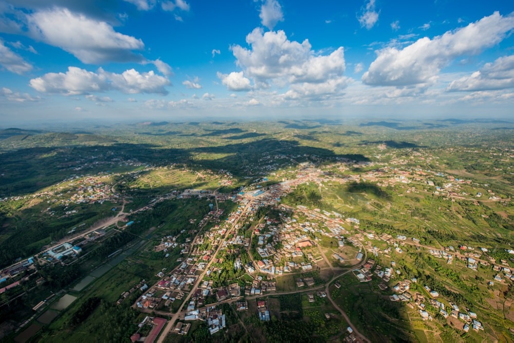 An aerial view of Ruhango business and residential area in Southern Province. RRA reveals that there will be no extension of the deadline for declaring and paying the 2024 property tax.