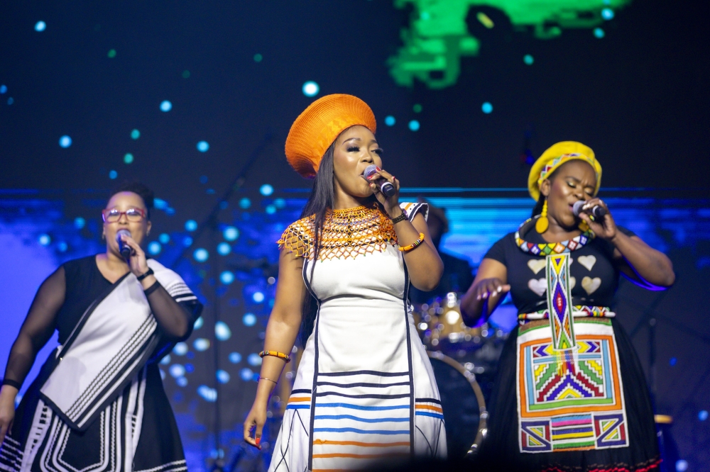 South Africa’s celebrated gospel choir, Joyous Celebration performs at their Joyous Celebration concert at BK Arena on Sunday, December 29. All photos by Emmanuel Dushimimana