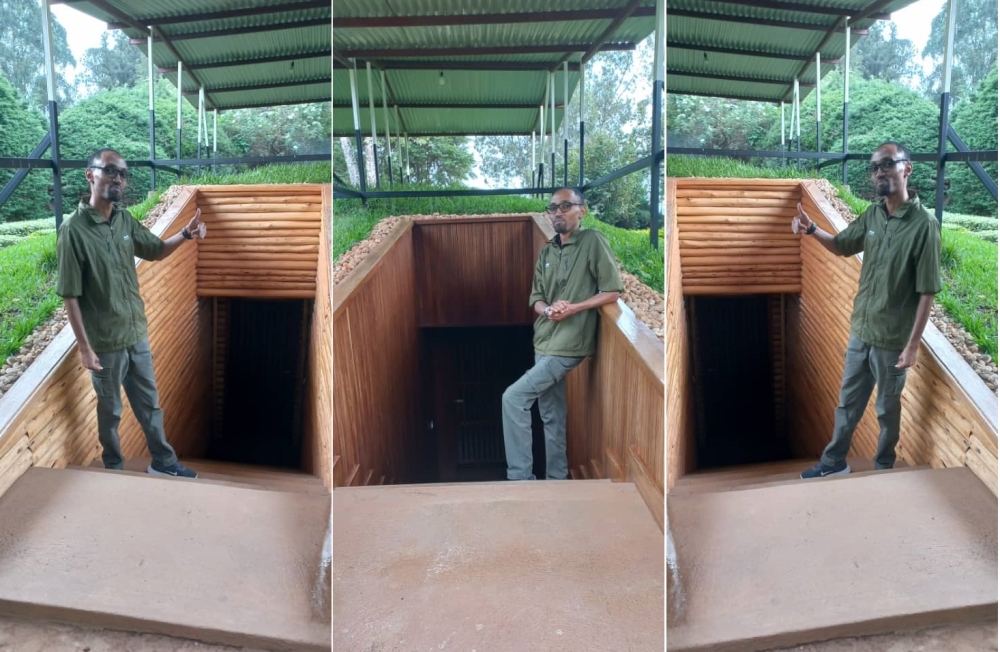 Eugene Iyamuremye the author of the opinion during his visit at the Rwanda Liberation Museum (Umurindi w’Intwari) in Gicumbi District. Courtesy