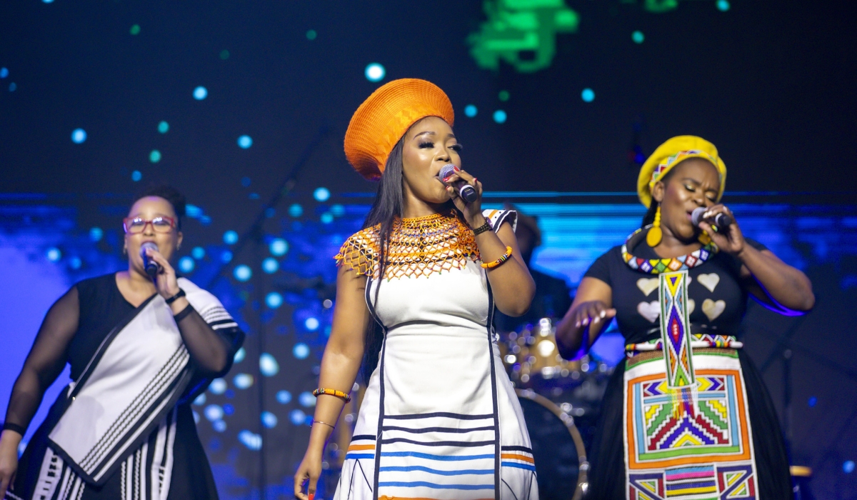 South Africa’s celebrated gospel choir, Joyous Celebration performs at their Joyous Celebration concert at BK Arena on Sunday, December 29. All photos by Emmanuel Dushimimana