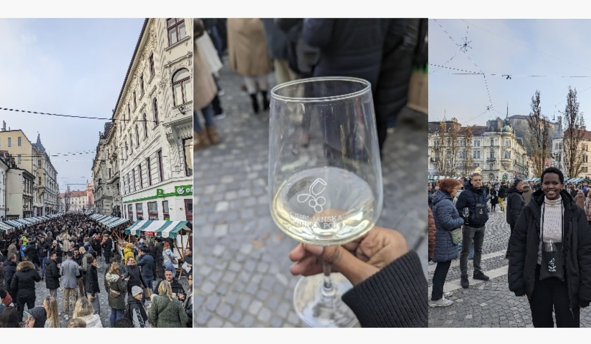 Thousands of people attend the Ljubljana bi-annual wine festival in Slovenia. All photos by Glory Iribagiza