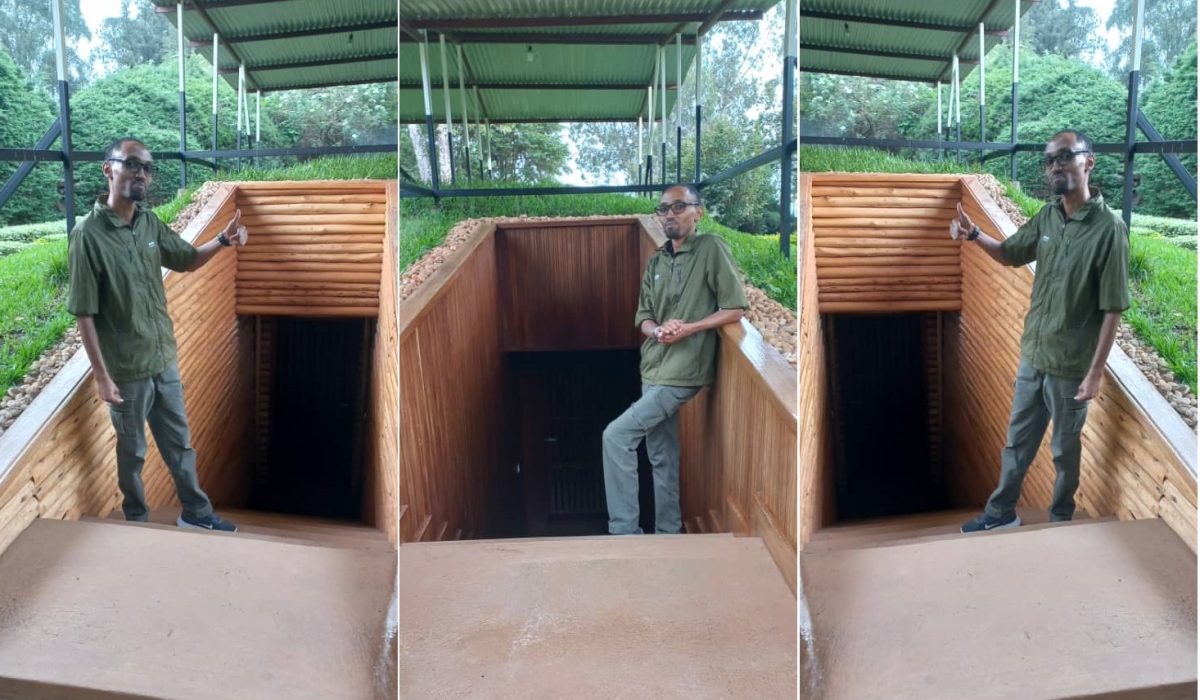 Eugene Iyamuremye the author of the opinion during his visit at the Rwanda Liberation Museum (Umurindi w’Intwari) in Gicumbi District. Courtesy