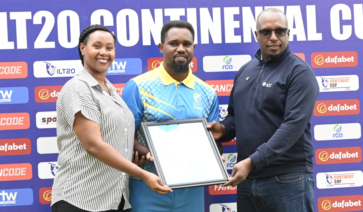 Veteran Rwanda cricketer Eric Dusingizimana earlier in December retired from the sport at the age of 37-Courtesy