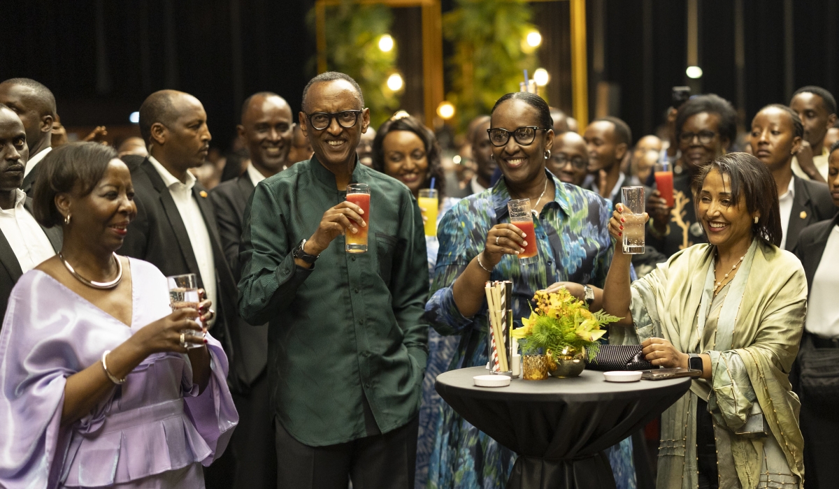 President Kagame and First Lady  at the end-of-year party in Kigali on Monday on December 30. Photos by Village Urugwiro