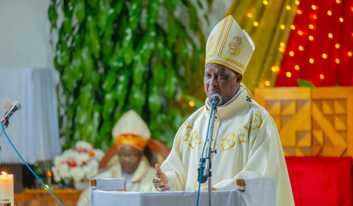 Cardinal Antoine Kambanda, Archbishop of Kigali leads a Holy Communion mass at St Michel Cathedral  on Tuesday, December 31. Courtesy