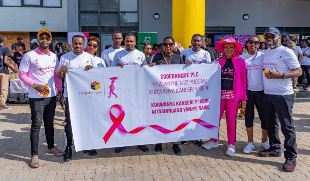 Participants during  the Ulinzi Breast Cancer Awareness Walk in 2022. Courtesy