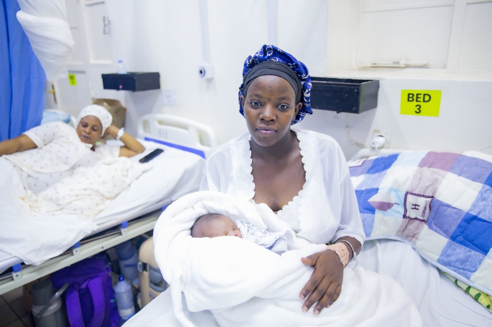 Phoebe Mugeni, a resident of Kinyinya Sector in Gasabo District, welcomed a baby boy at 550 a.m. at The University Teaching Hospital of Kigali (CHUK)