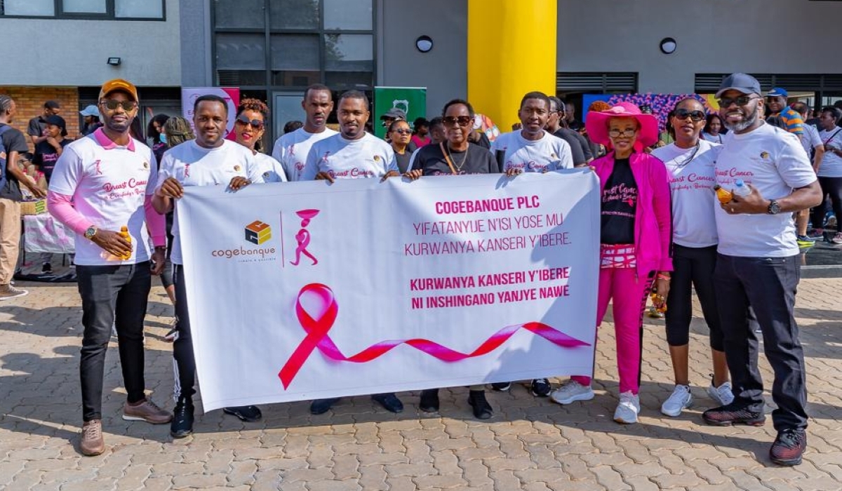 Participants during  the Ulinzi Breast Cancer Awareness Walk in 2022. Courtesy