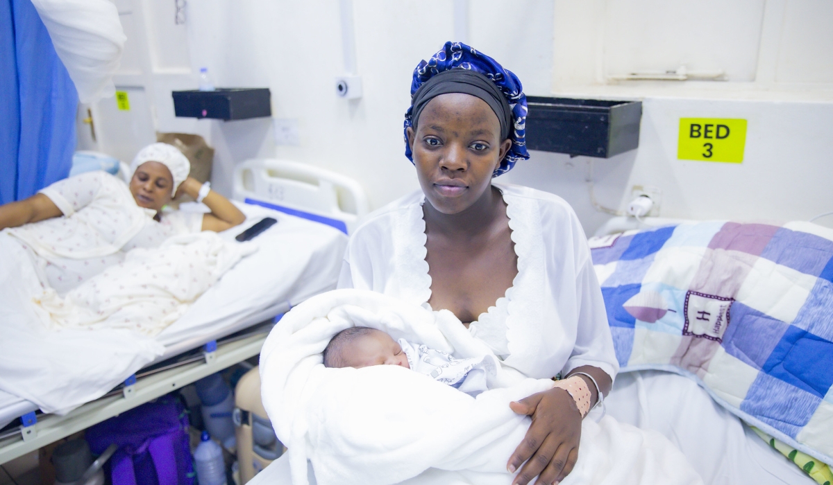 Phoebe Mugeni, a resident of Kinyinya Sector in Gasabo District, welcomed a baby boy at 550 a.m. at The University Teaching Hospital of Kigali (CHUK)