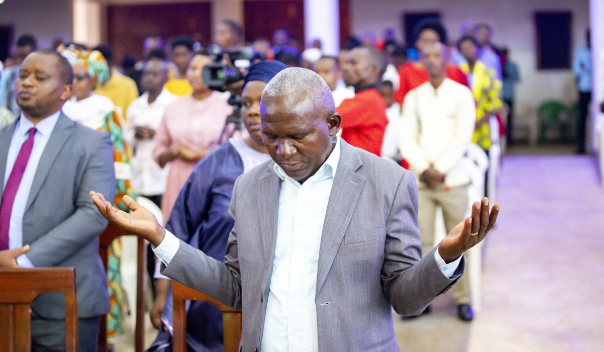 Believers during church services at ADEPR REMERA on New Year. Photo by Emmanuel Dushimimana