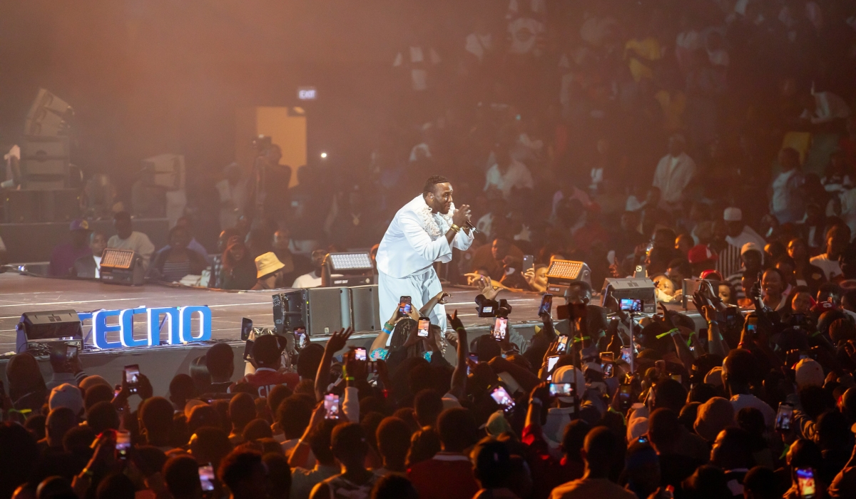 Rwandan music superstar The Ben  during his unforgettable concert at the BK Arena on Wednesday, January 1. All photos by Willy Mucyo