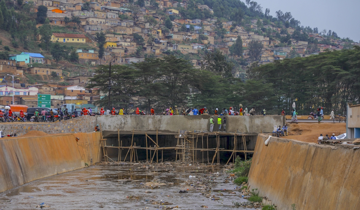 A view of Mpazi drainage in Nyabugogo. The City of Kigali has initiated the construction of culverts in flood-prone areas. Craish Bahizi