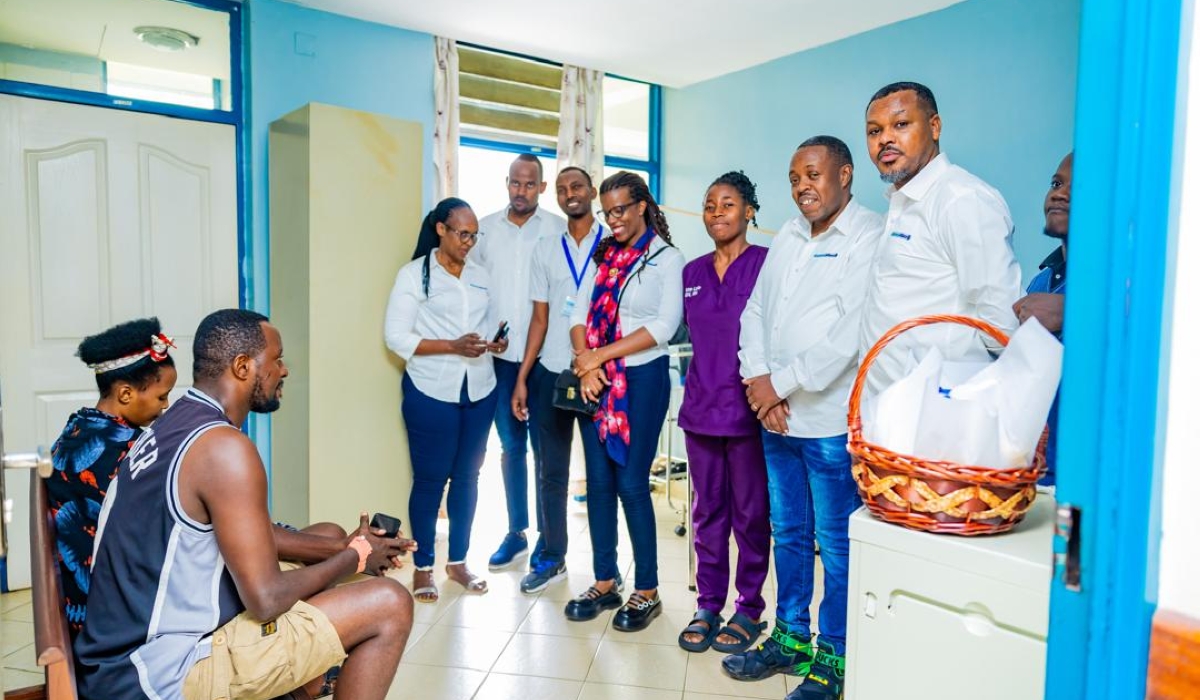 SanlamAllianz General Insurance  visit patients in major hospitals in Kigali, distributing gifts, and spreading New Year cheer on January 1. Courtesy