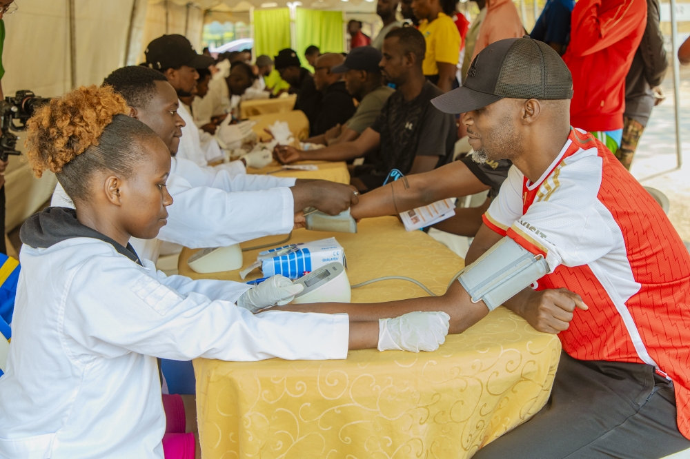 Kigali residents undergo a mass testing exercise of non-communicable disease. Photo by Craish BAHIZI