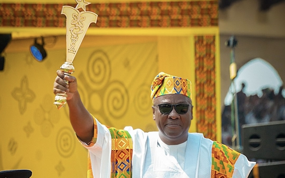 Mahama during his inauguration on Tuesday, January 7.