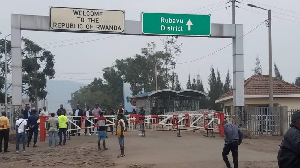 A view of La Petite Barrière border between DR Congo and Rwanda in Rubavu District. File