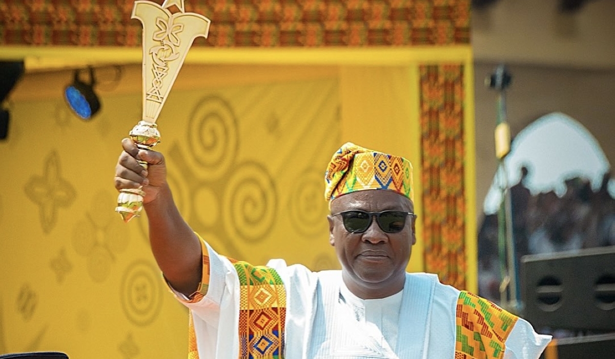 Mahama during his inauguration on Tuesday, January 7.