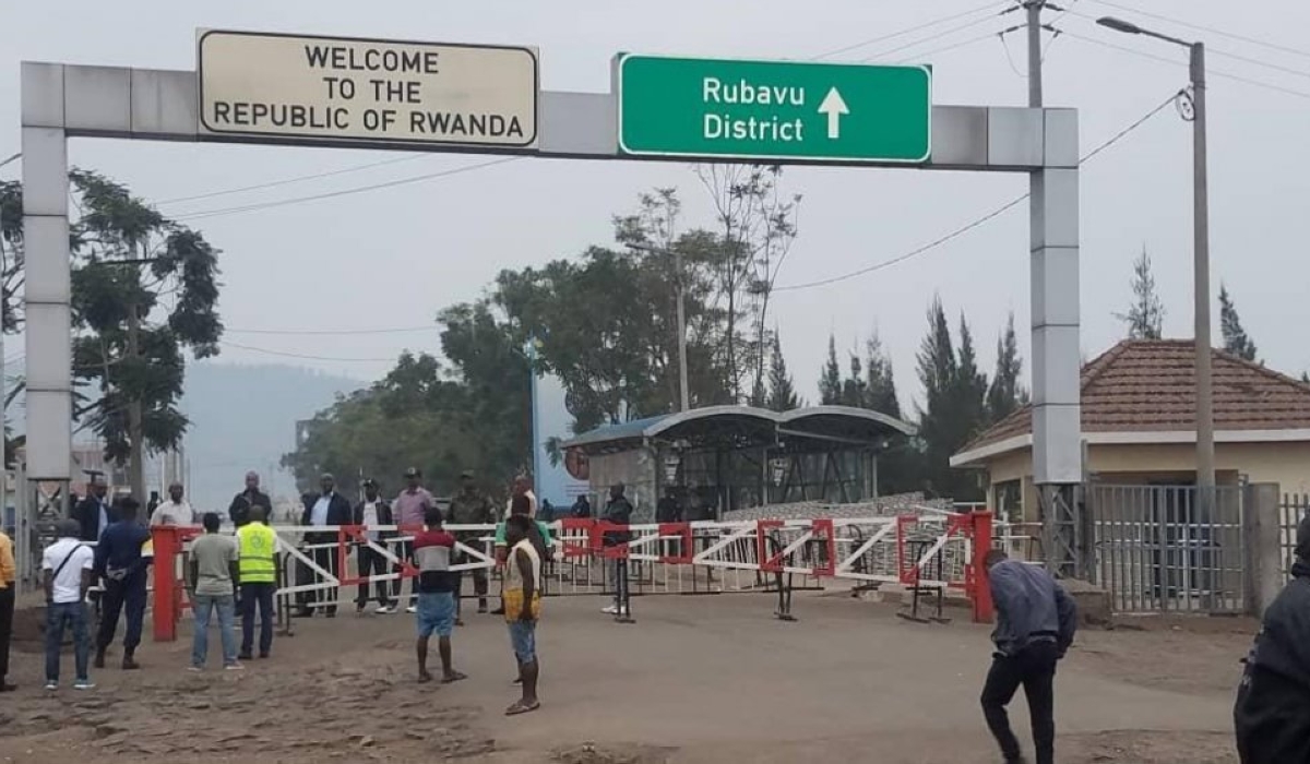 A view of La Petite Barrière border between DR Congo and Rwanda in Rubavu District. File