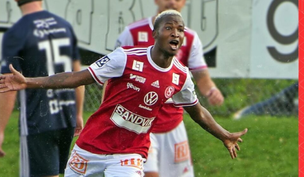 Forward Lague Byiringiro joined Police FC after his contract with Swedish second tier side Sandviken was termainated-File