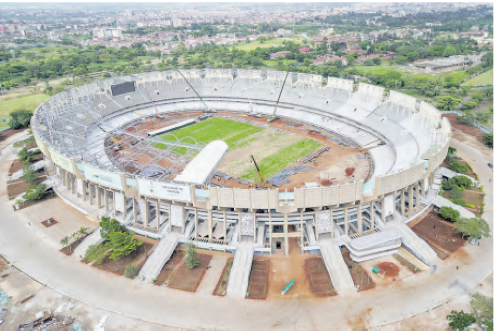 Aerial view of Nyayo Stadium which has been approved to host CHAN 2024 matches-File