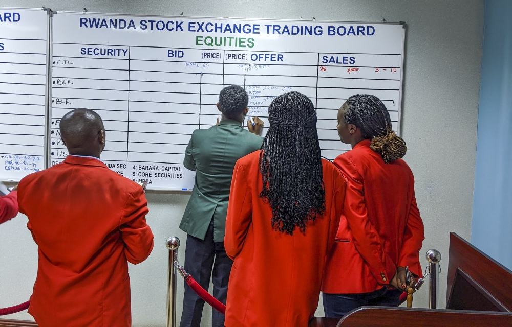 Rwanda’s stock market turnover surpassed Rwf100 billion-mark for the first time, reaching Rwf129 billion in 2024. File