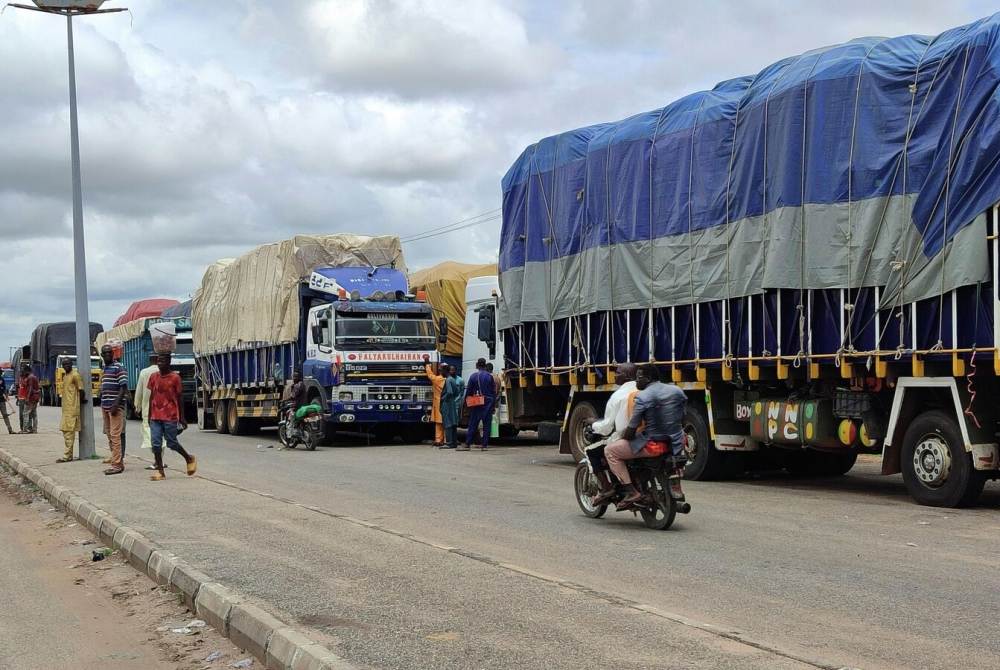 About 1,400 trucks are stranded on the Zambian side of the Kasumbalesa border after the DRC limited the daily number of trucks cleared. Courtesy Photo