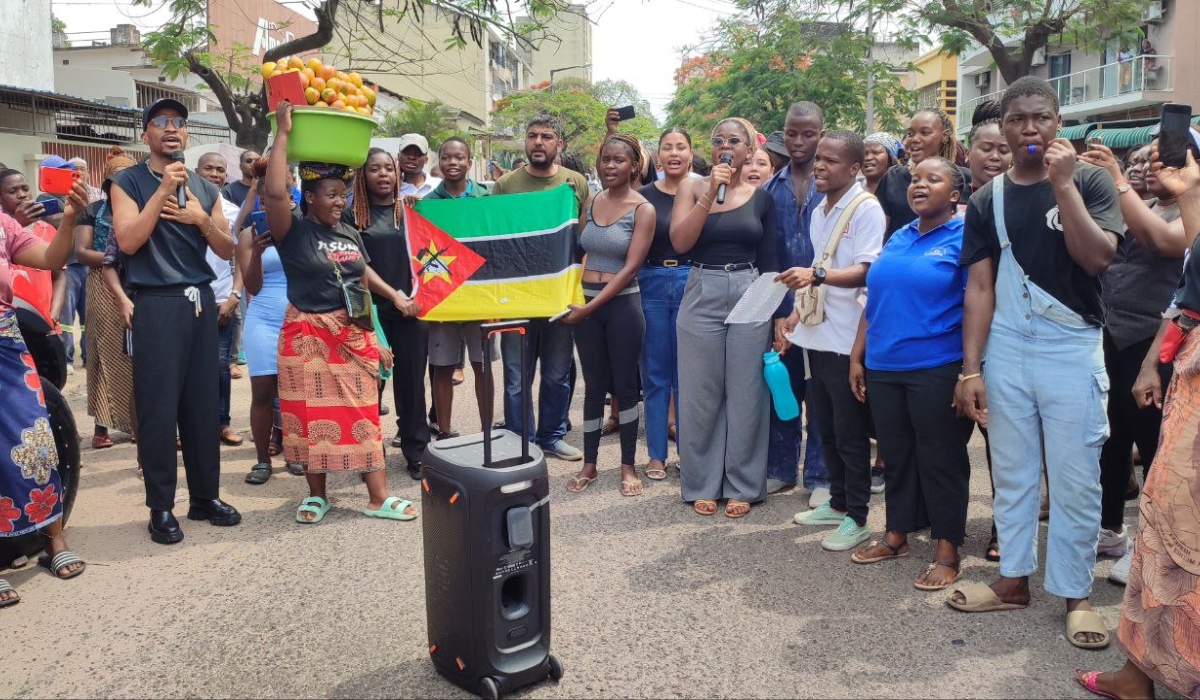 Mozambican protesters take to the streets over disputed election results. Courtesy Photo