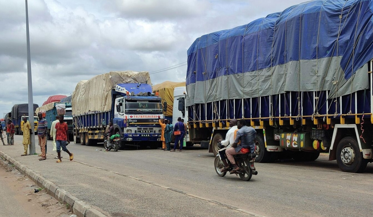 About 1,400 trucks are stranded on the Zambian side of the Kasumbalesa border after the DRC limited the daily number of trucks cleared. Courtesy Photo