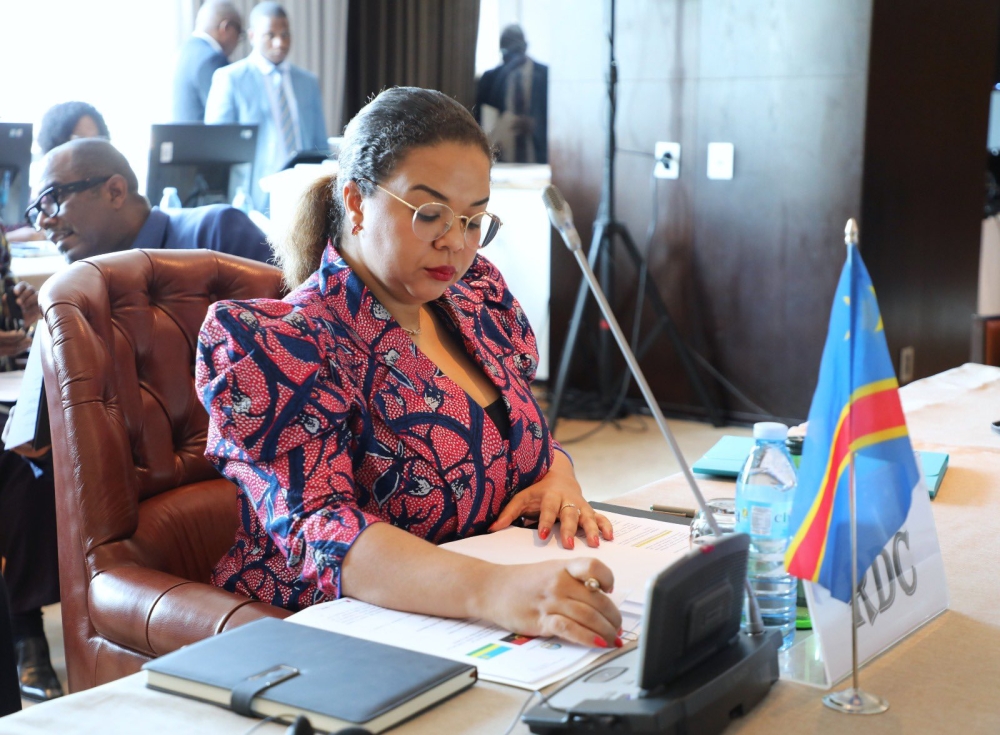  Therese Kayikwamba Wagner, DR Congo’s Minister of Foreign Affairs during the meeting in Luanda Angola on December 14, 2024. Courtesy