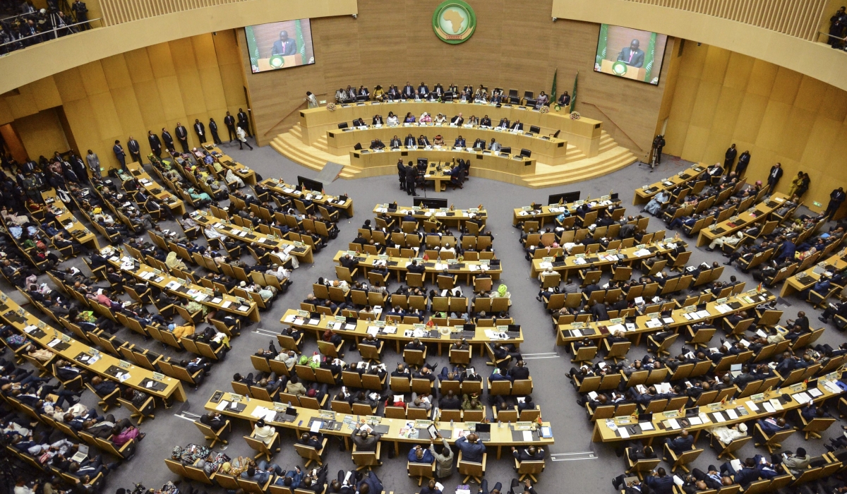 The African Union members during the General Assembly.