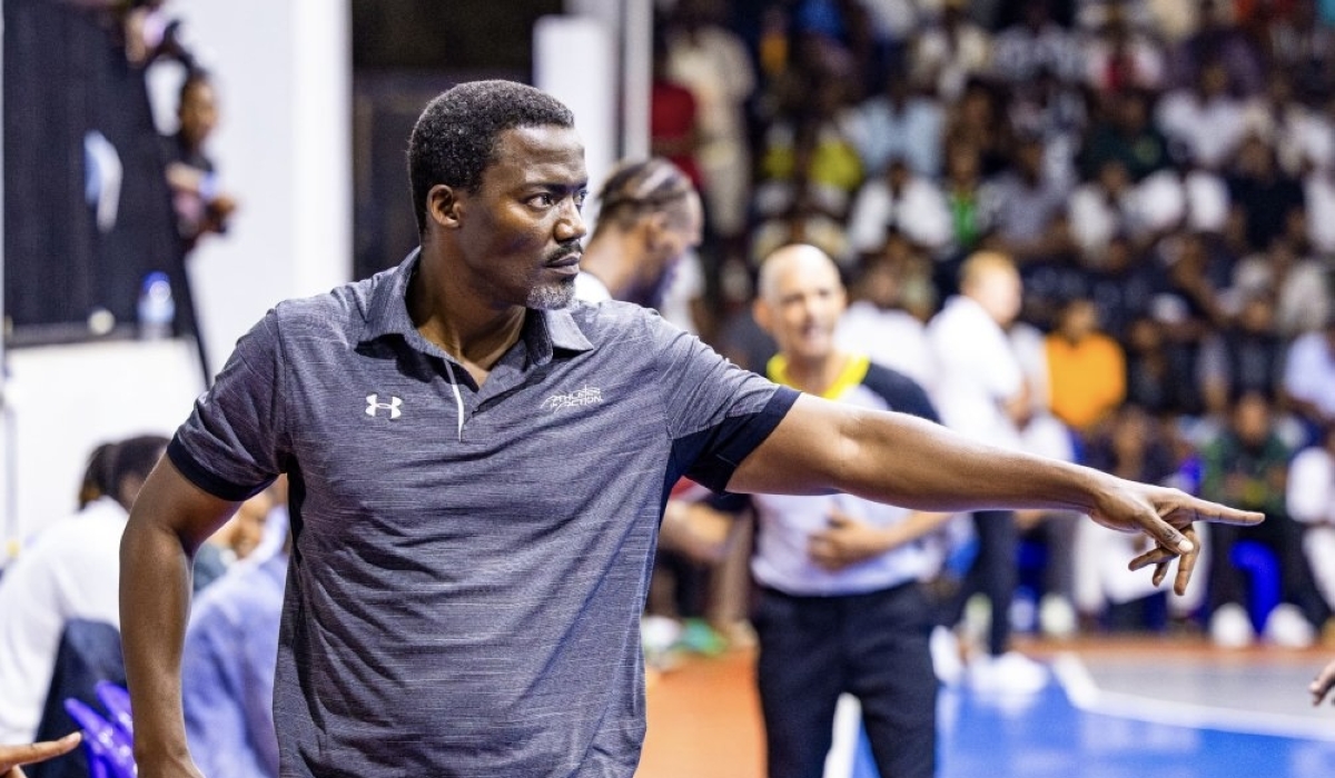 Henry Mwinuka has set a target for himself to guide Tigers to the playoffs of the 2025 Rwanda Basketball League-Photo courtesy