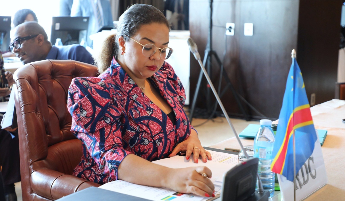  Therese Kayikwamba Wagner, DR Congo’s Minister of Foreign Affairs during the meeting in Luanda Angola on December 14, 2024. Courtesy