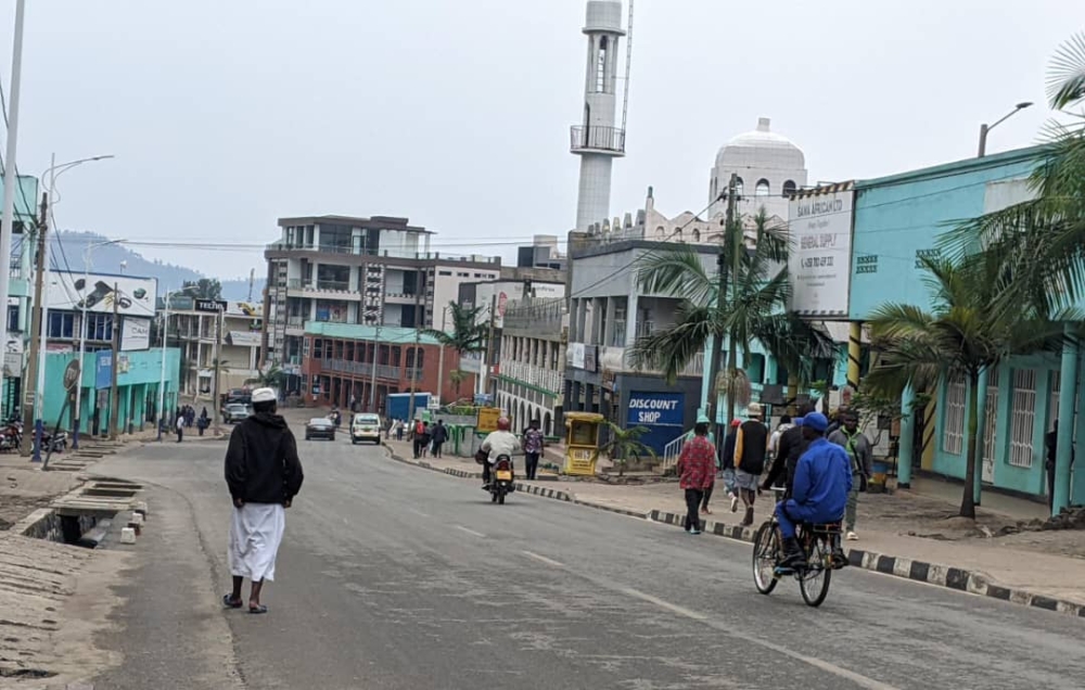 A view of Rubavu business centre, that was on Monday,  January 27,  almost shut down. According to Rwanda Defence Force, at least five Rwandans were killed by bombshells from DR Congo on Monday, January 27. Photo by Germain Nsanzimana