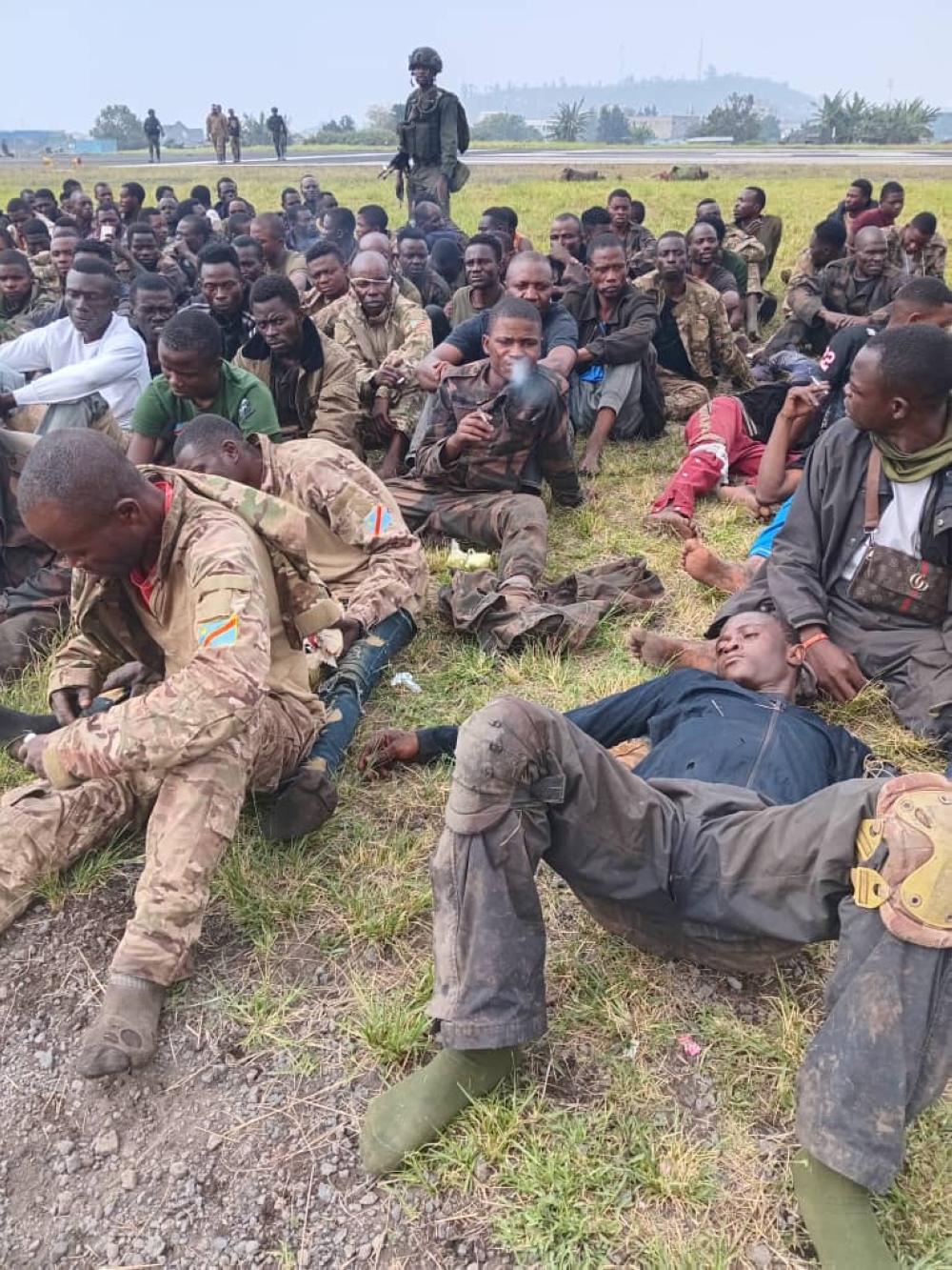 Captured fighters from DR Congo government coalition in Goma. M23’s entry into Goma, despite the futile efforts of the UN, SADC, and around 1,500 European mercenaries, has triggered a media and diplomatic firestorm. 