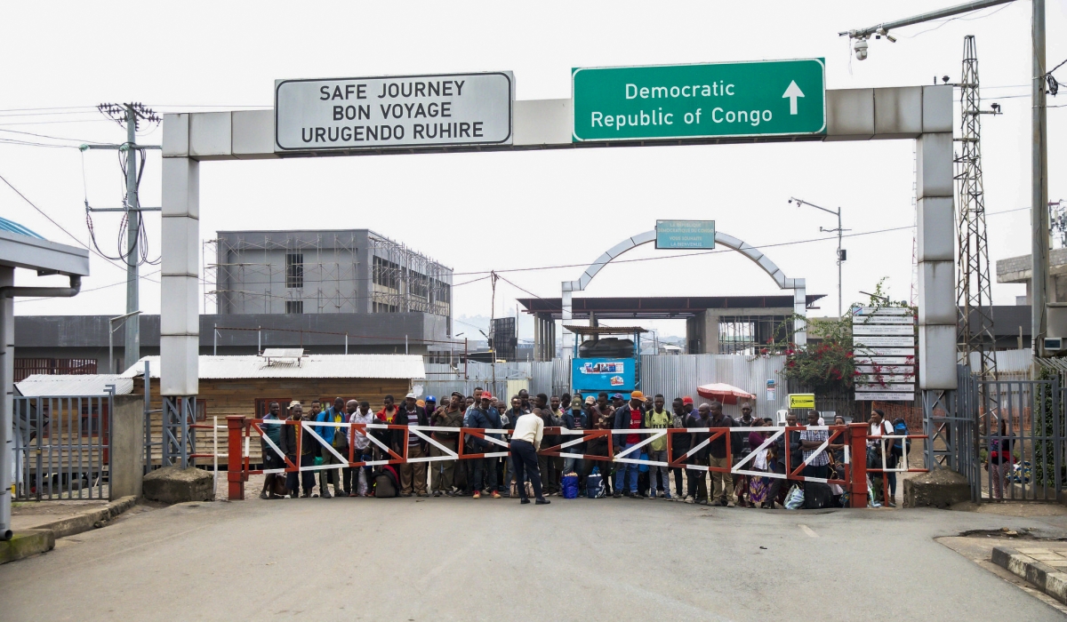 A view of La Petite barriere between DR congo and Rwanda in Rubavu District on January 28. Photo by Emmanuel Dushimimana