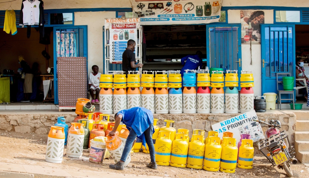 A liquiefied Petroleum Gas shop at Remera. File