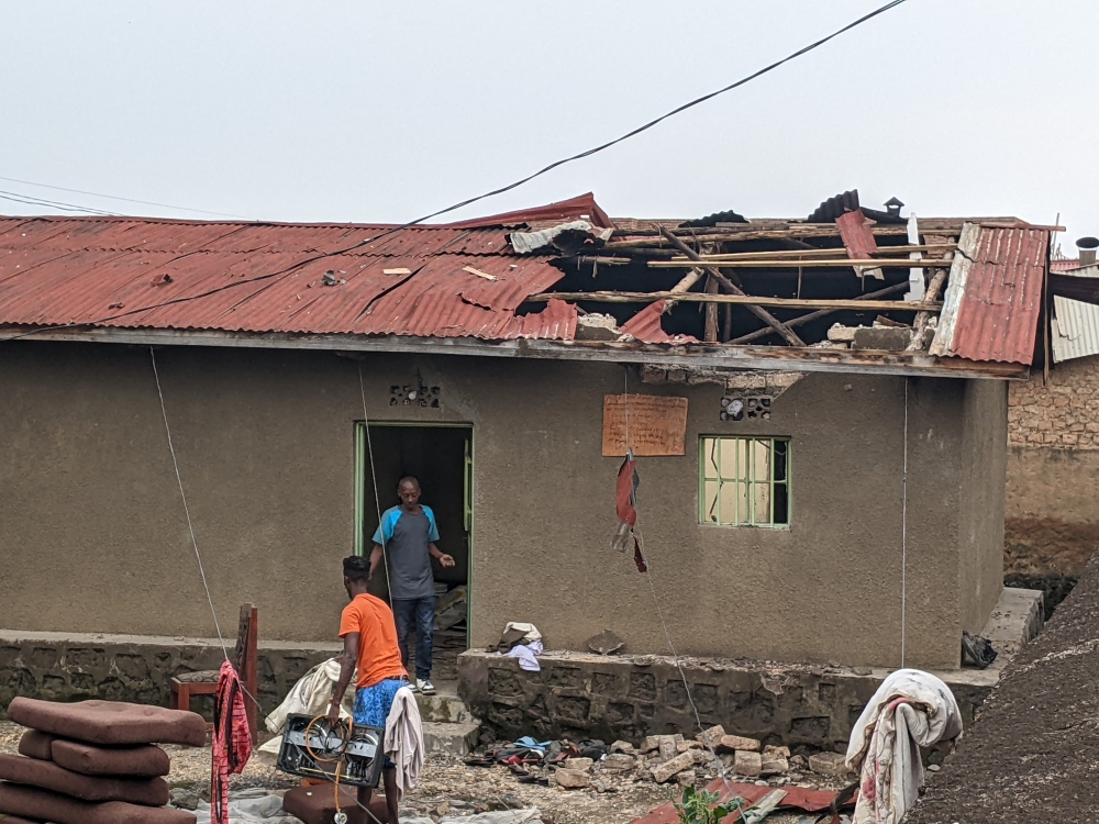 A shelled home in the Mbugangari neighbourhood of Rubavu District. Photos by Germain Nsanzimana