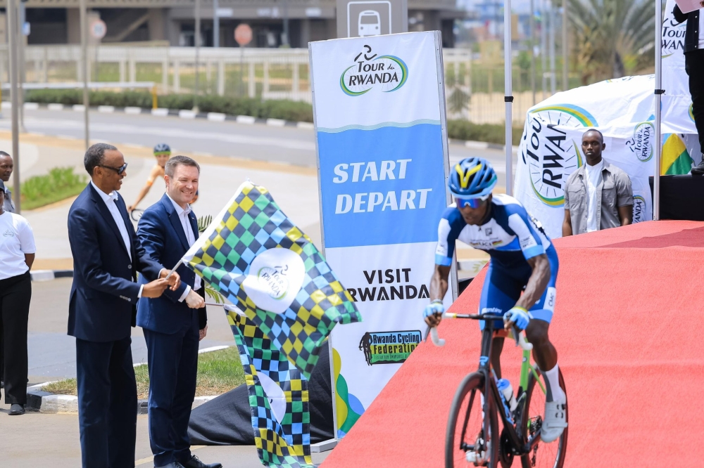 President Paul Kagame and UCI president Dadiv Lappartient graced the official lauch of Tour du Rwanda 2025-courtesy