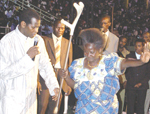 Pastor Kayanja at Amahoro Stadium during the crusade. ( Photo/ G Barya)