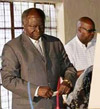 Mwai Kibaki casting his vote