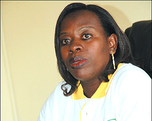 Minister of Commerce  Monique Nsanzabaganwa. (File photo).