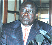 Minister of Justice  Karugarama.