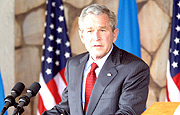 US President George W. Bush.